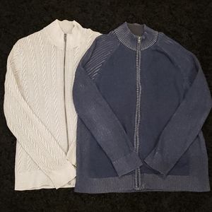 Men's Inc. Full Zip Sweaters(2)- L